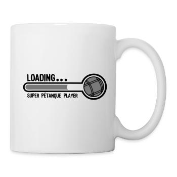 petanque ball loading super player - Mug - white - Right