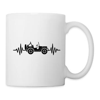 Heart Beat Willys - Tasse - Weiß - Rechts