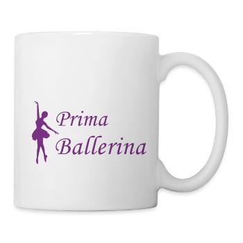 Prima ballerina in lila - Tasse - Weiß - Rechts