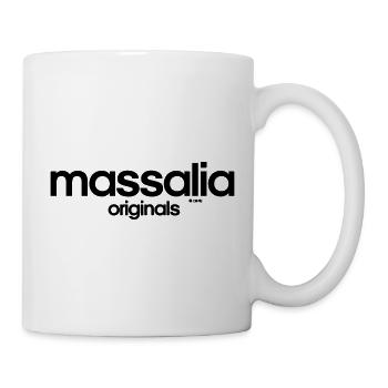 MASSALIA Originals logo noir - Mug blanc - blanc - Droite