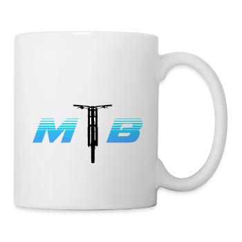 MTB Silhouette - Tasse - Weiß - Rechts