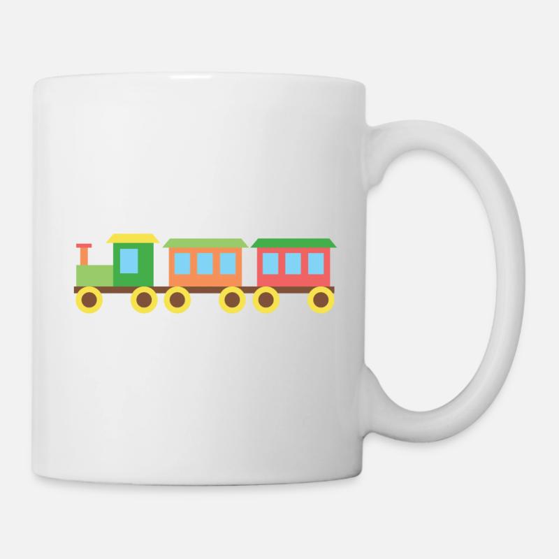 Spielzeug Zug - Tasse - Weiß
