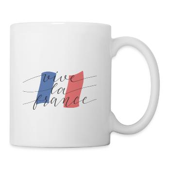 Frankreich Frankreich lebt die Franzosen - Tasse - Weiß - Rechts