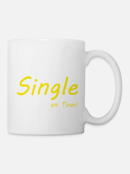Single on tour - Tasse - Weiß