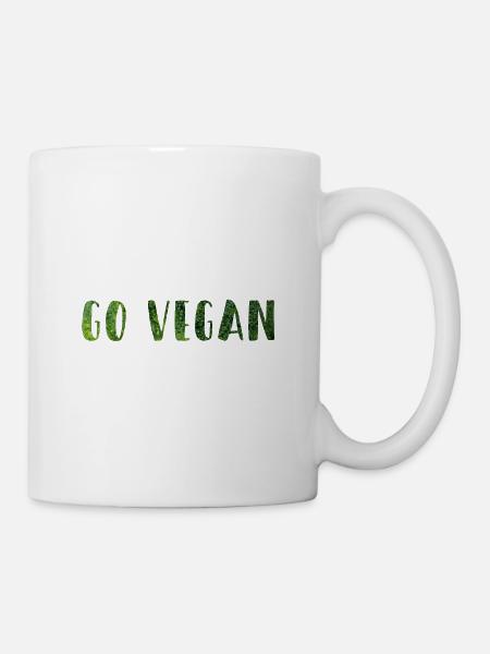Zum Veganer werden - Tasse - Weiß
