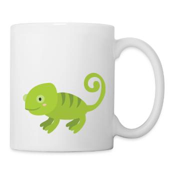 caméléon - Mug blanc - blanc - Droite