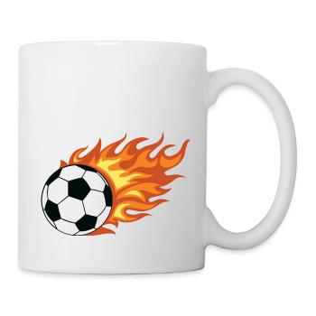 Soccer Flame - Tasse - Weiß - Rechts