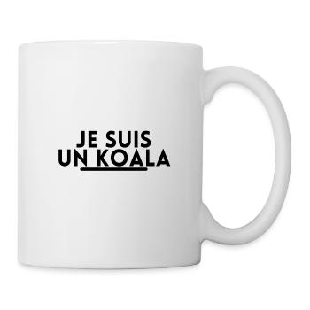 je suis un koala. t shirt koala humoristique - Mug blanc - blanc - Droite