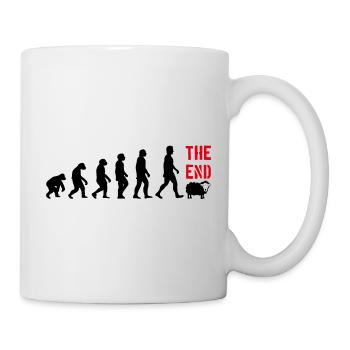 EVOLUTION MENSCH LUSTIG WITZIG DARWIN - Tasse - Weiß - Rechts