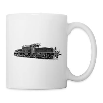Lokomotive Krokodil Be 6/8 - Tasse - Weiß - Rechts