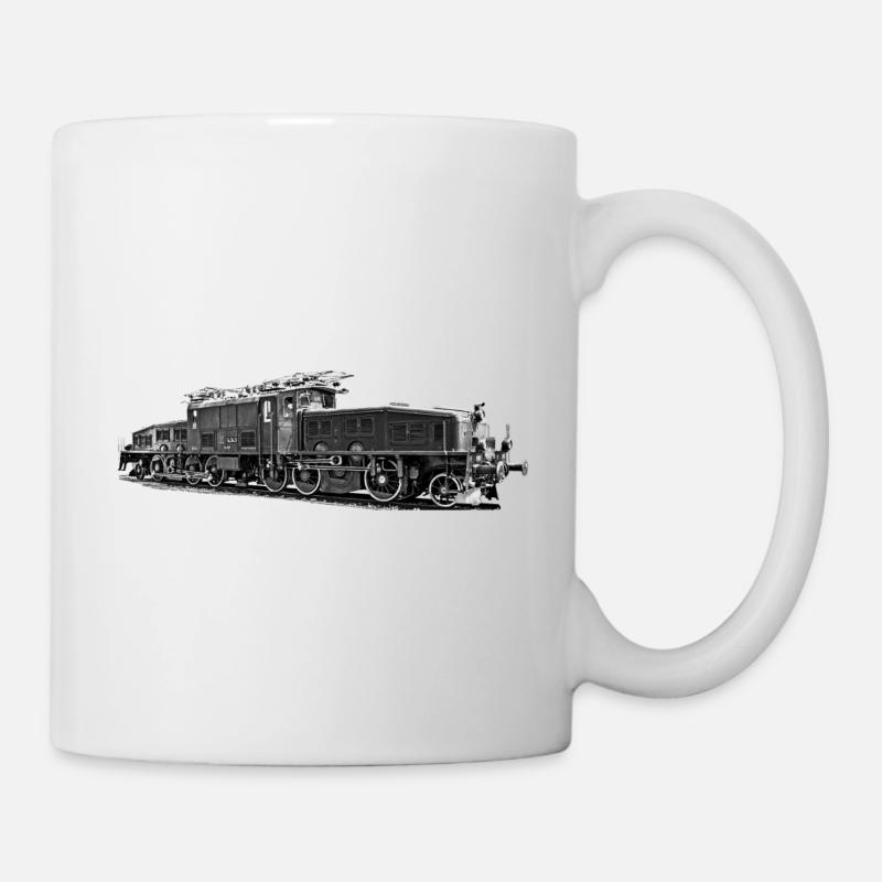 Lokomotive Krokodil Be 6/8 - Tasse - Weiß