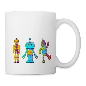 Robot child picture - Mug - white - Right