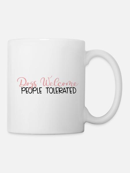 Chiens bienvenus - Mug blanc - blanc