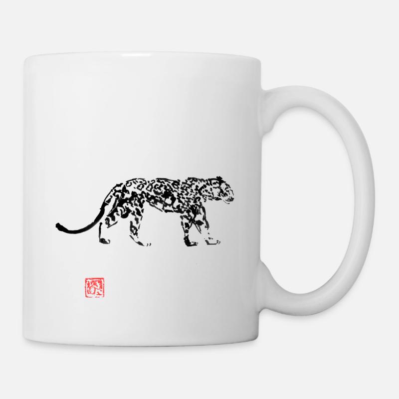 Schneeleopard - Tasse - Weiß