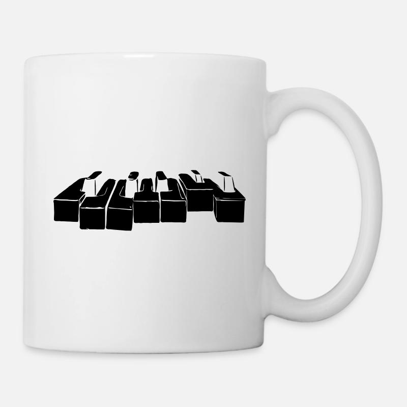 Klavier - Tasse - Weiß