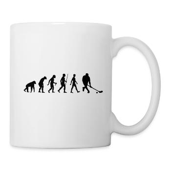 Unihockey Floorball Evolution Geschenk Hockey - Tasse - Weiß - Rechts