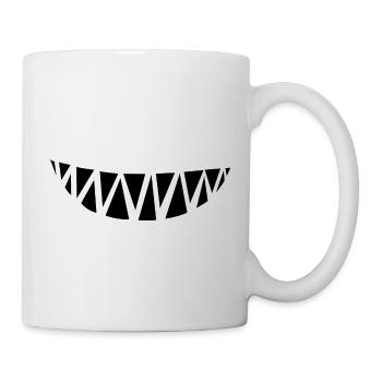 Monster Zähne - Tasse - Weiß - Rechts