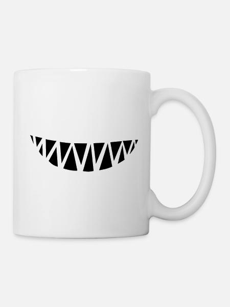 Monster Zähne - Tasse - Weiß