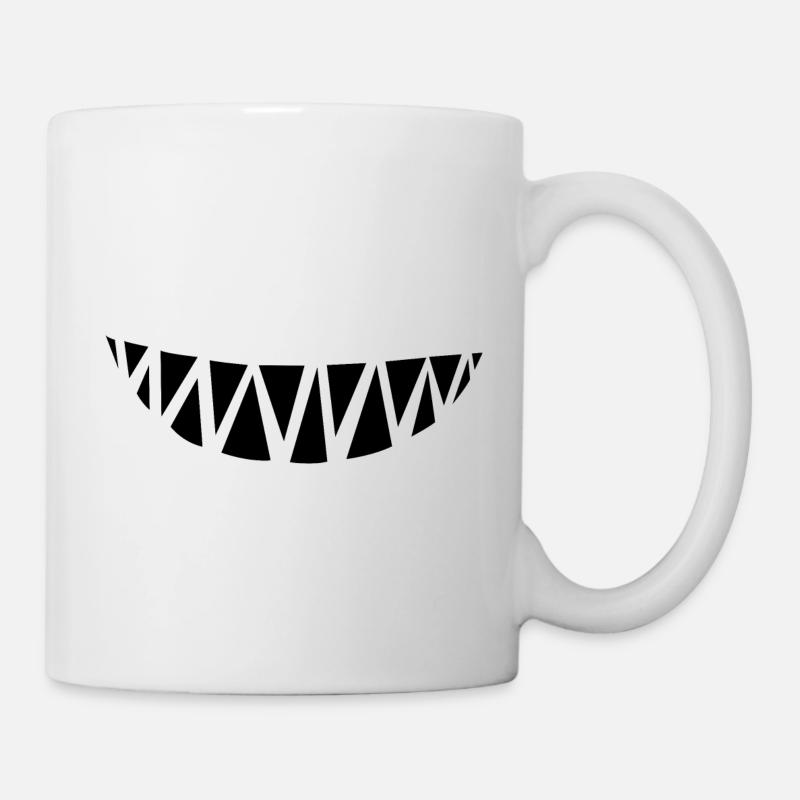 Monster Zähne - Tasse - Weiß
