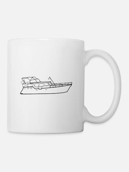 Hausboot Black - Tasse - Weiß