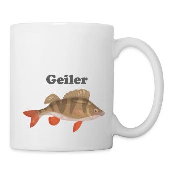 Geiler Persch disant idée cadeau pêcheur pêcheur - Mug blanc - blanc - Droite