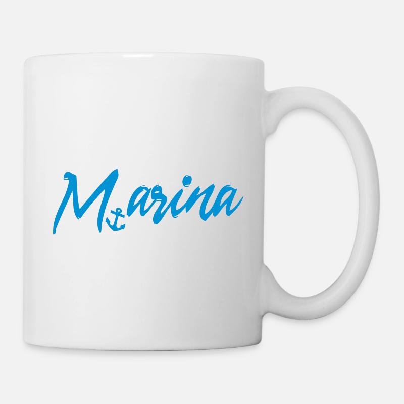 Marina, maritim, Kreuzfahrt - Tasse - Weiß