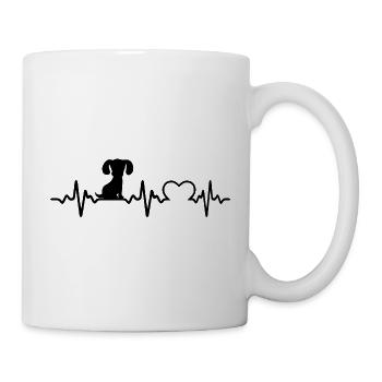 Chien chien - Mug blanc - blanc - Droite