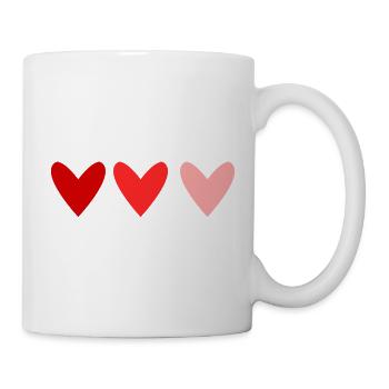 SAINT VALENTIN. JE T'AIME. I LOVE YOU. AMOUR. LOVE - Mug blanc - blanc - Droite