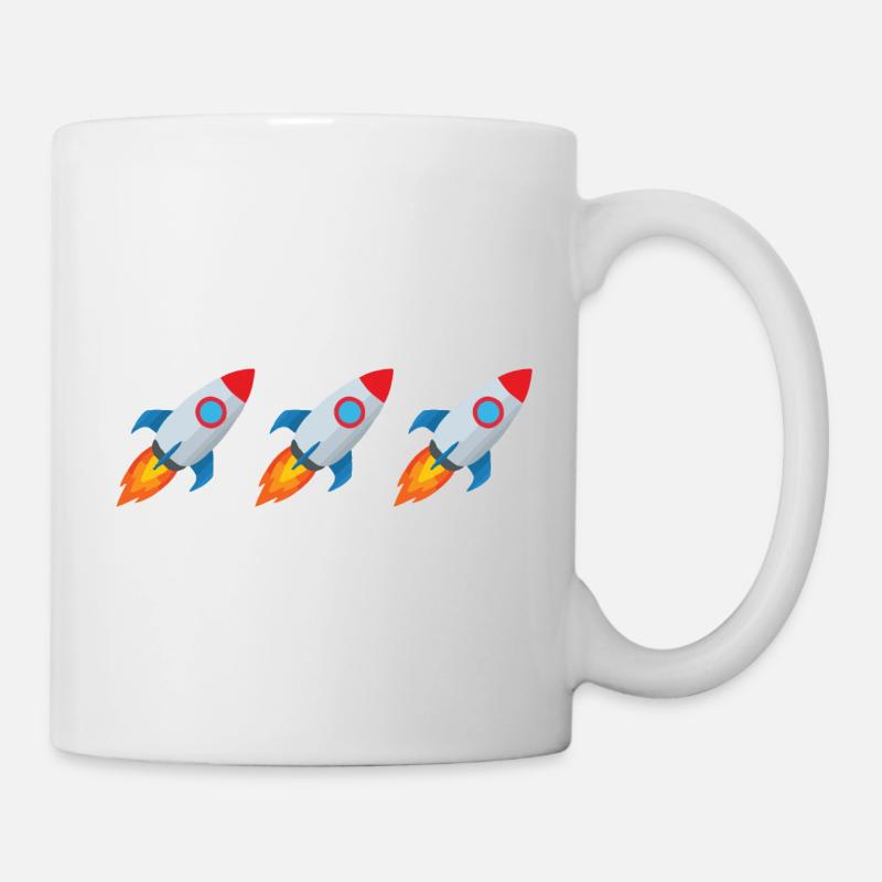 Rocket emoji - Mug - white