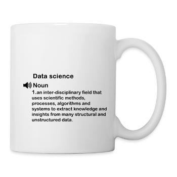 Funny Data science Definition Gift - Mug blanc - blanc - Droite