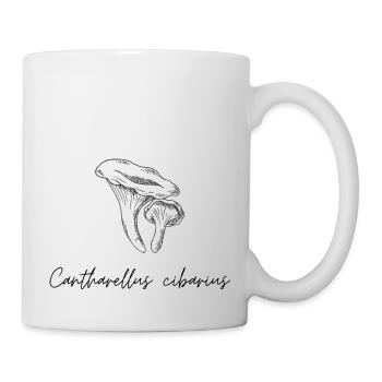 Pilzsammler Cantharellus cibarius Pfifferlinge - Tasse - Weiß - Rechts
