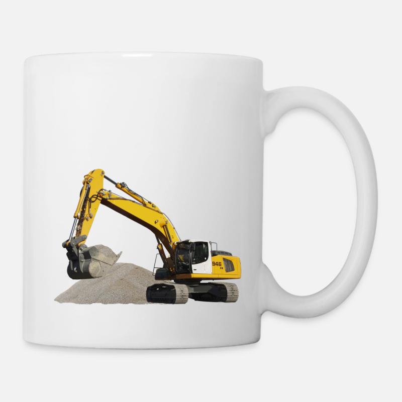 Bagger - Tasse - Weiß