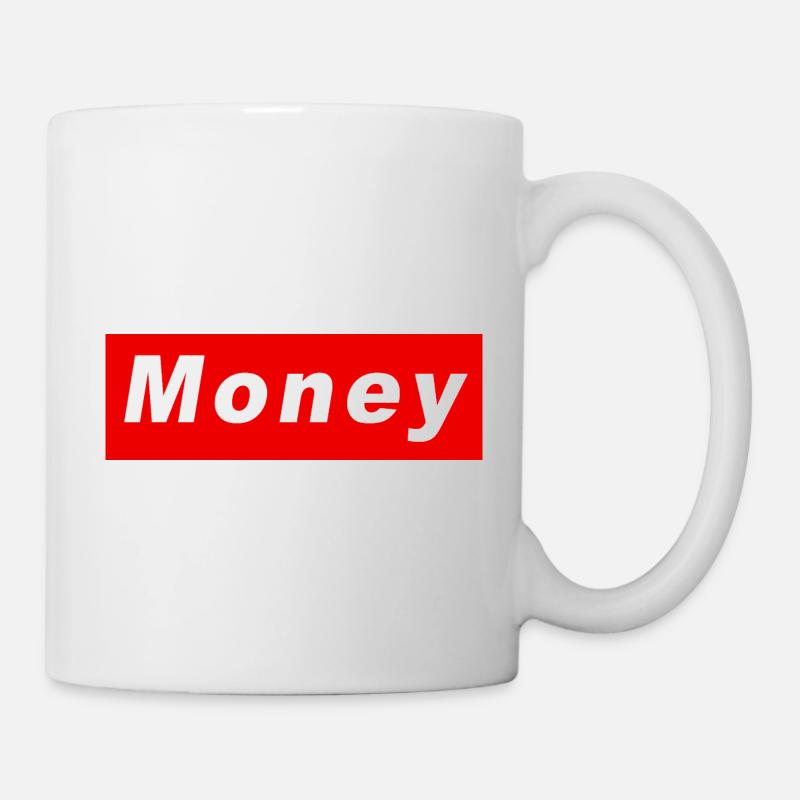 Geld - Tasse - Weiß