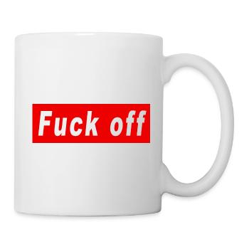 Fuck off logo - Mug - white - Right