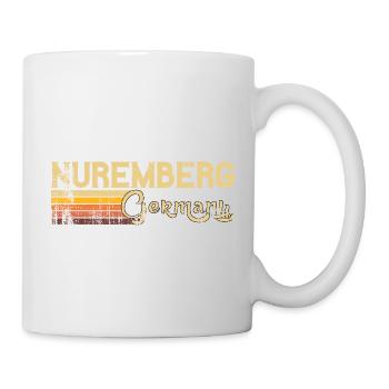 Retro Design Nürnberg Germany Shirt Vintage 70s - Tasse - Weiß - Rechts