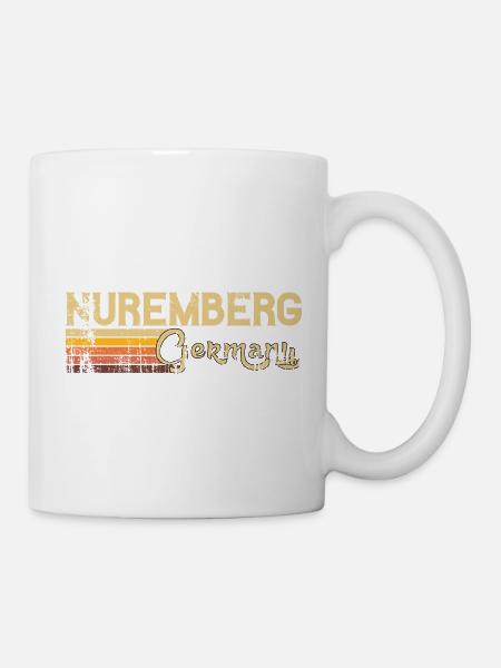 Retro Design Nürnberg Germany Shirt Vintage 70s - Tasse - Weiß