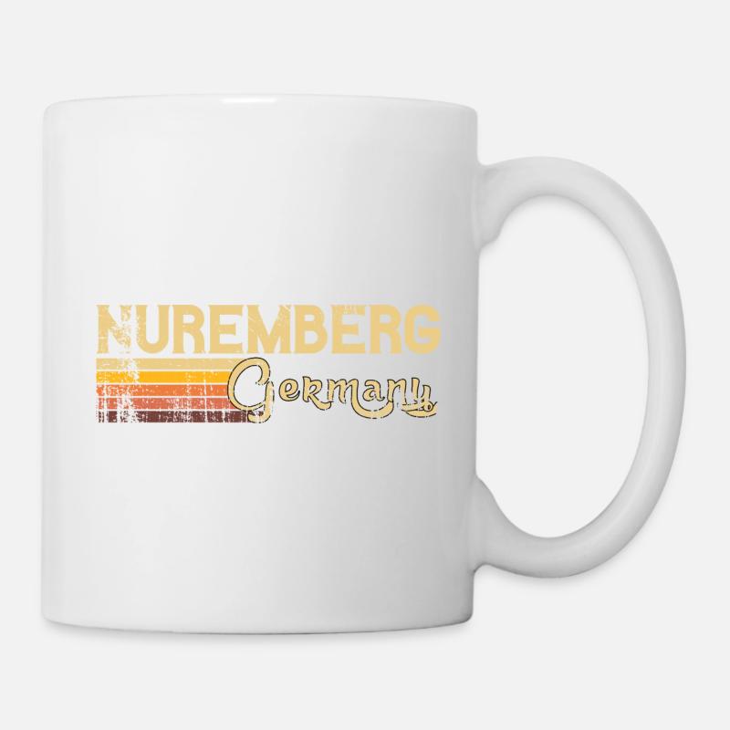 Retro Design Nürnberg Germany Shirt Vintage 70s - Tasse - Weiß