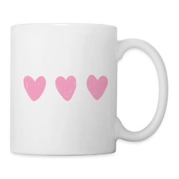 3 Herze - Tasse - Weiß - Rechts