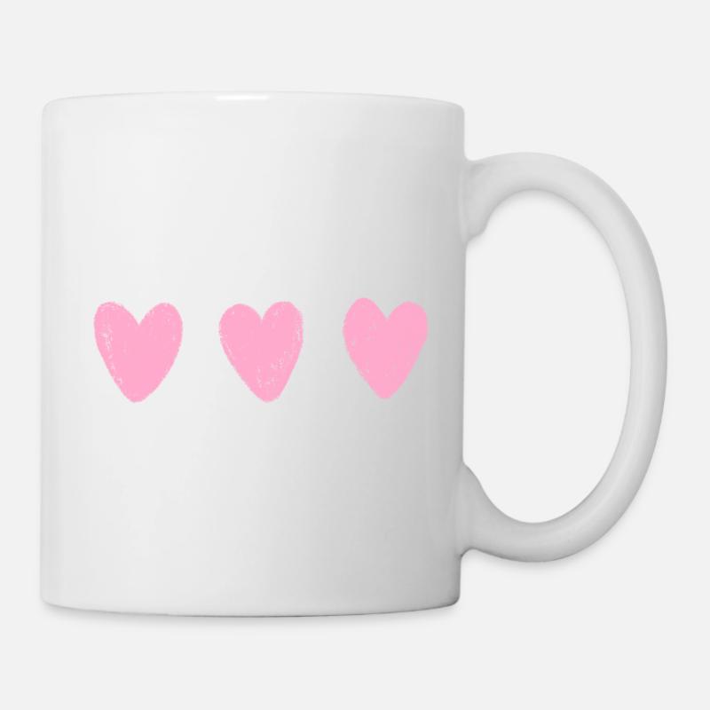 3 Coeurs - Mug blanc - blanc