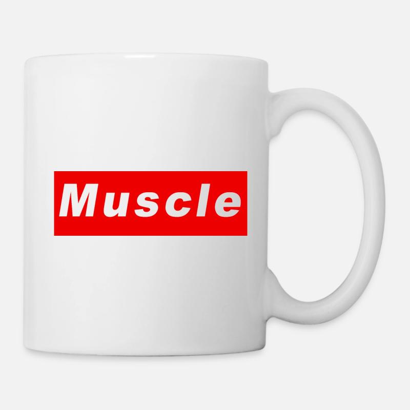 Muskel - Tasse - Weiß