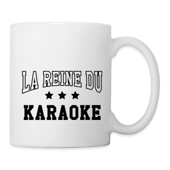 La Reine du Karaoké - Mug blanc - blanc - Droite