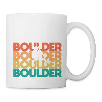Retro Boulder Vintage Boulder grimpeur - Mug blanc - blanc - Droite