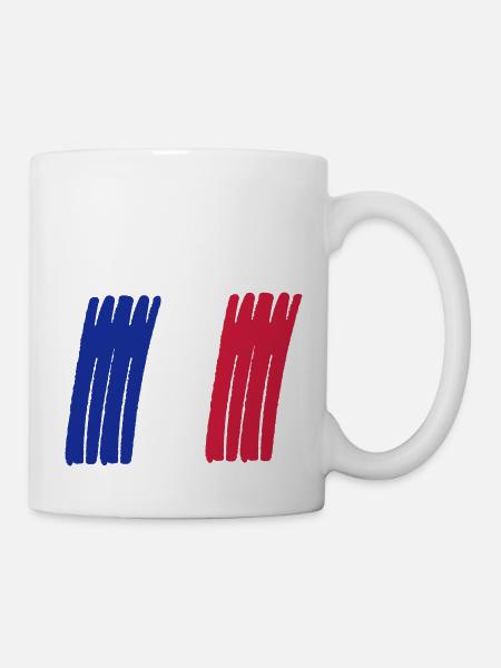 tricolore france - Mug blanc - blanc