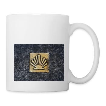Jakobsmuschel Camino de Santiago - Tasse - Weiß - Rechts