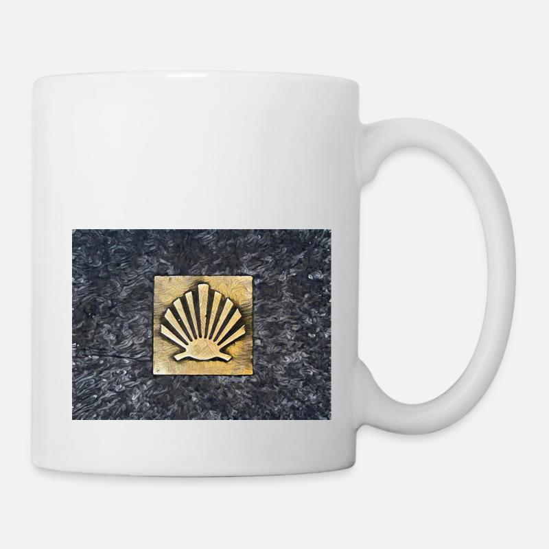 Coquille Saint-Jacques Camino de Santiago - Mug blanc - blanc
