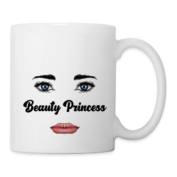 Beauty Princess Design Makeup Cosmetic Beauty - Mug - white - Right