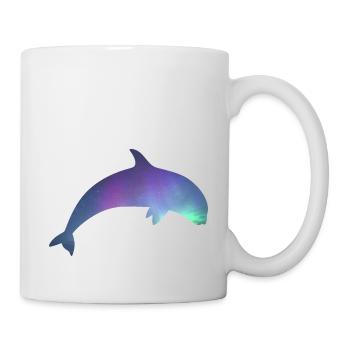 Orca/Killerwal mit Nordlichtern - Tasse - Weiß - Rechts