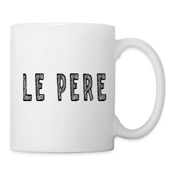 LE PERE motif noir - Mug blanc - blanc - Droite