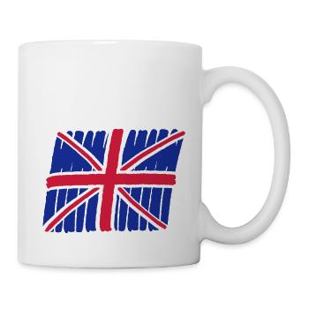 UK GB Flag 3-color - Mug - white - Right