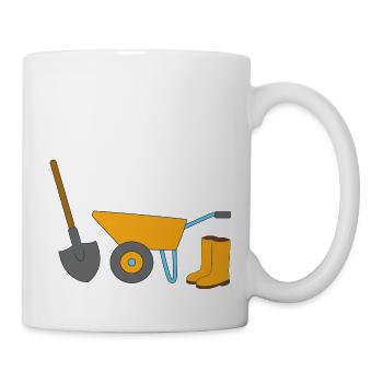Gartenarbeit - Tasse - Weiß - Rechts